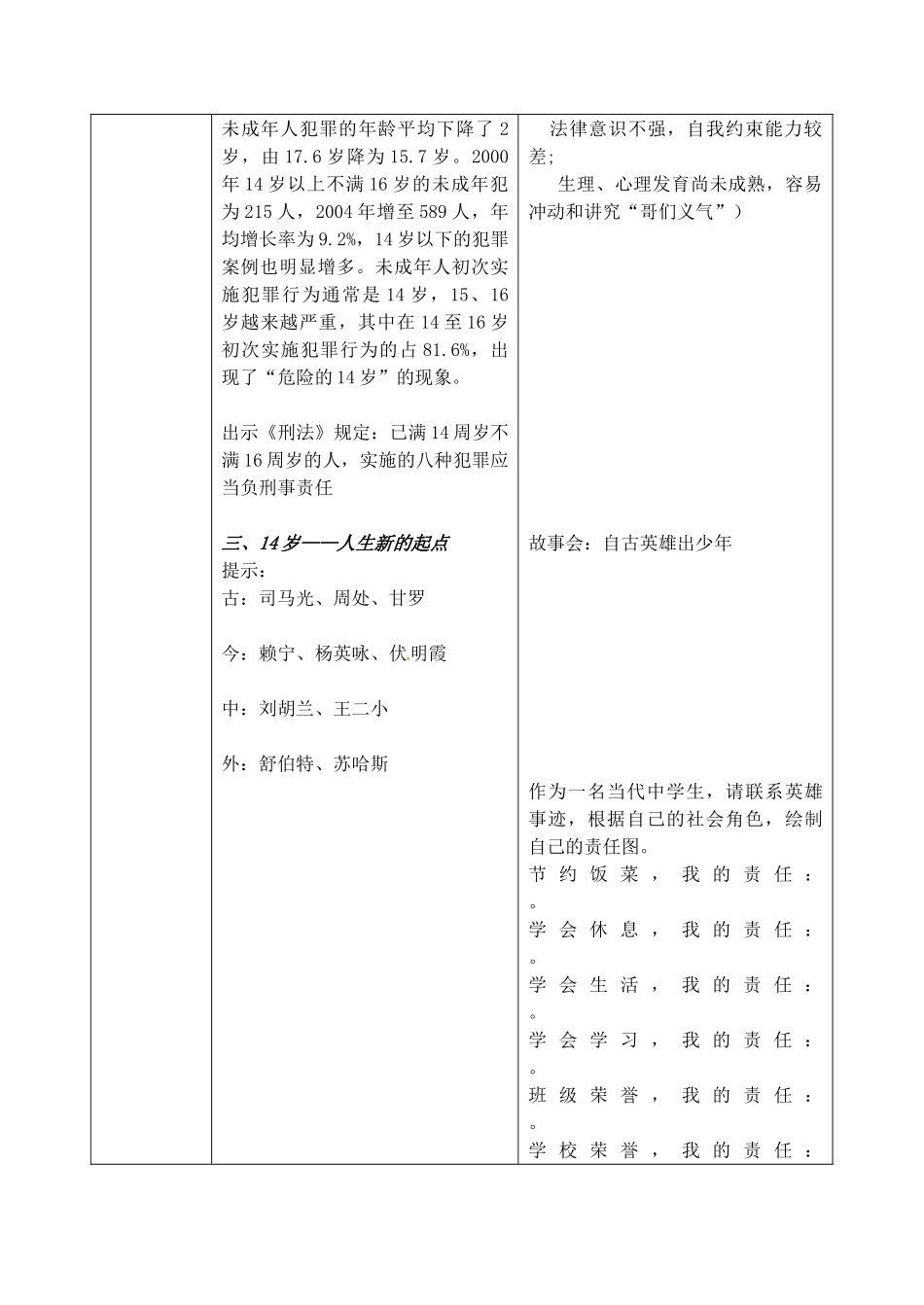 八年级政治上册 第9课 承诺的分量教案3 苏教版-苏教版初中八年级上册政治教案_第2页