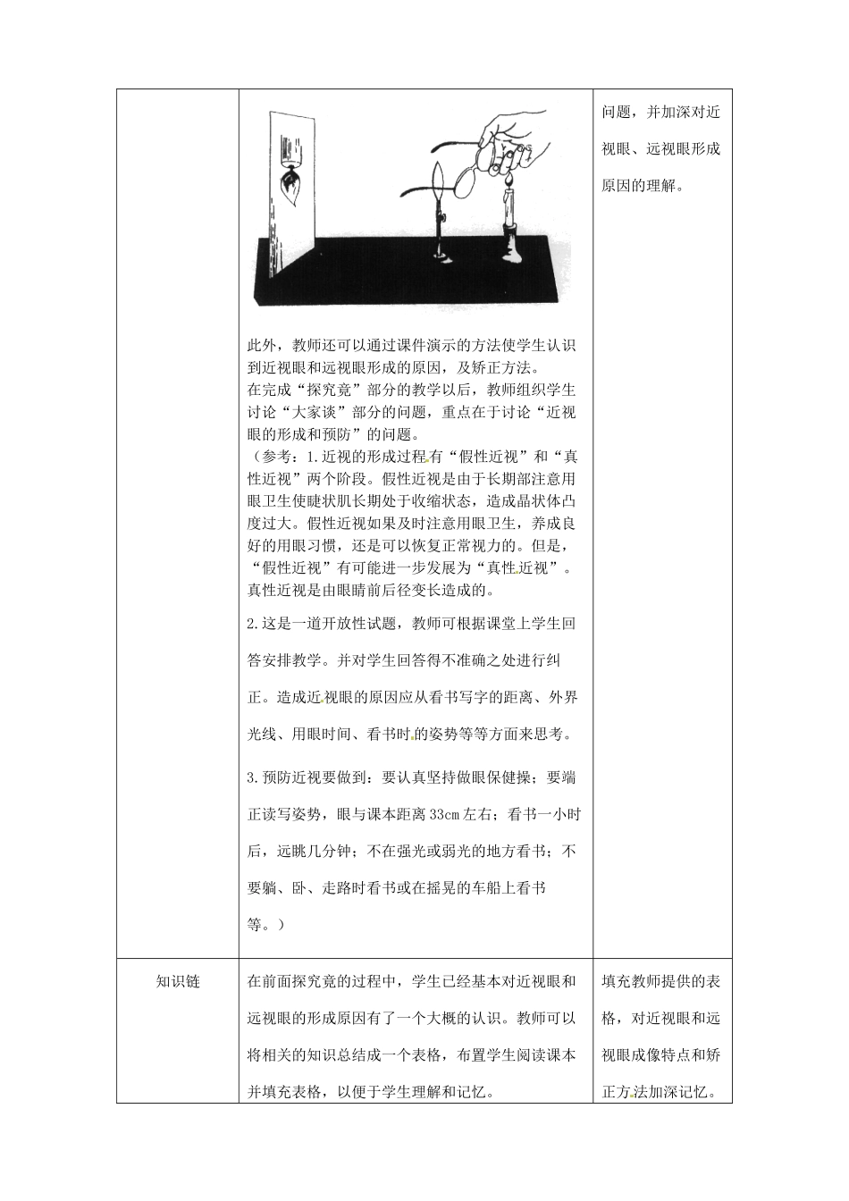 河北省隆化县第二中学七年级生物下册 近视与远视教案_第3页