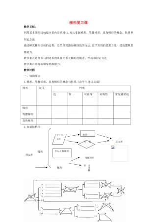 八年级数学下册：第16章梯形（教案）北京课改版