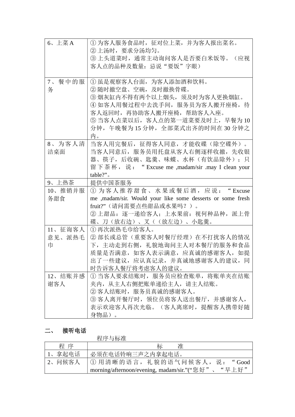 中餐操作规程和服务程序_第2页