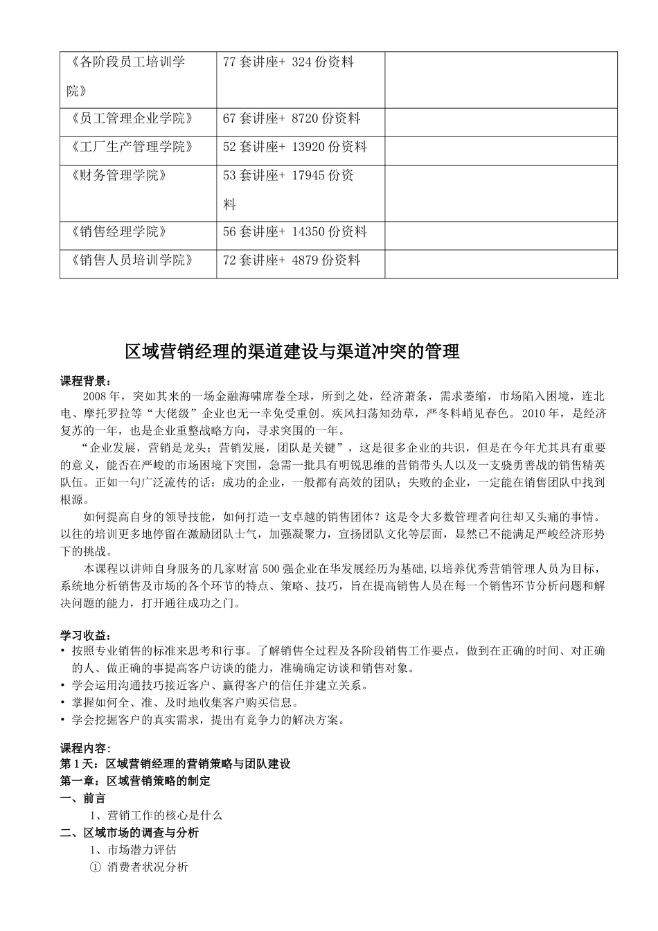 区域营销经理的渠道建设和渠道冲突的管理大纲_第2页