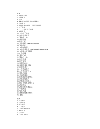 国际商务网站大全