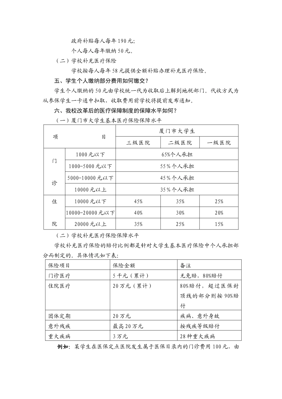 厦门大学学生参加厦门市城乡居民基本医疗保险问答_第2页