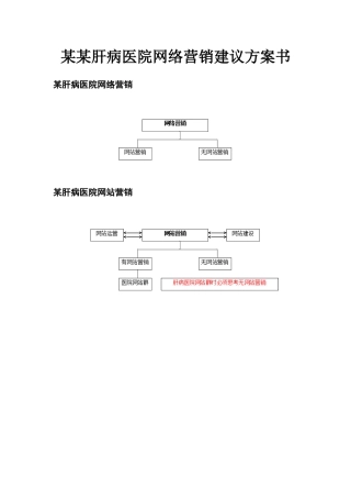 【网络营销】某肝病医院网络营销建议方案书