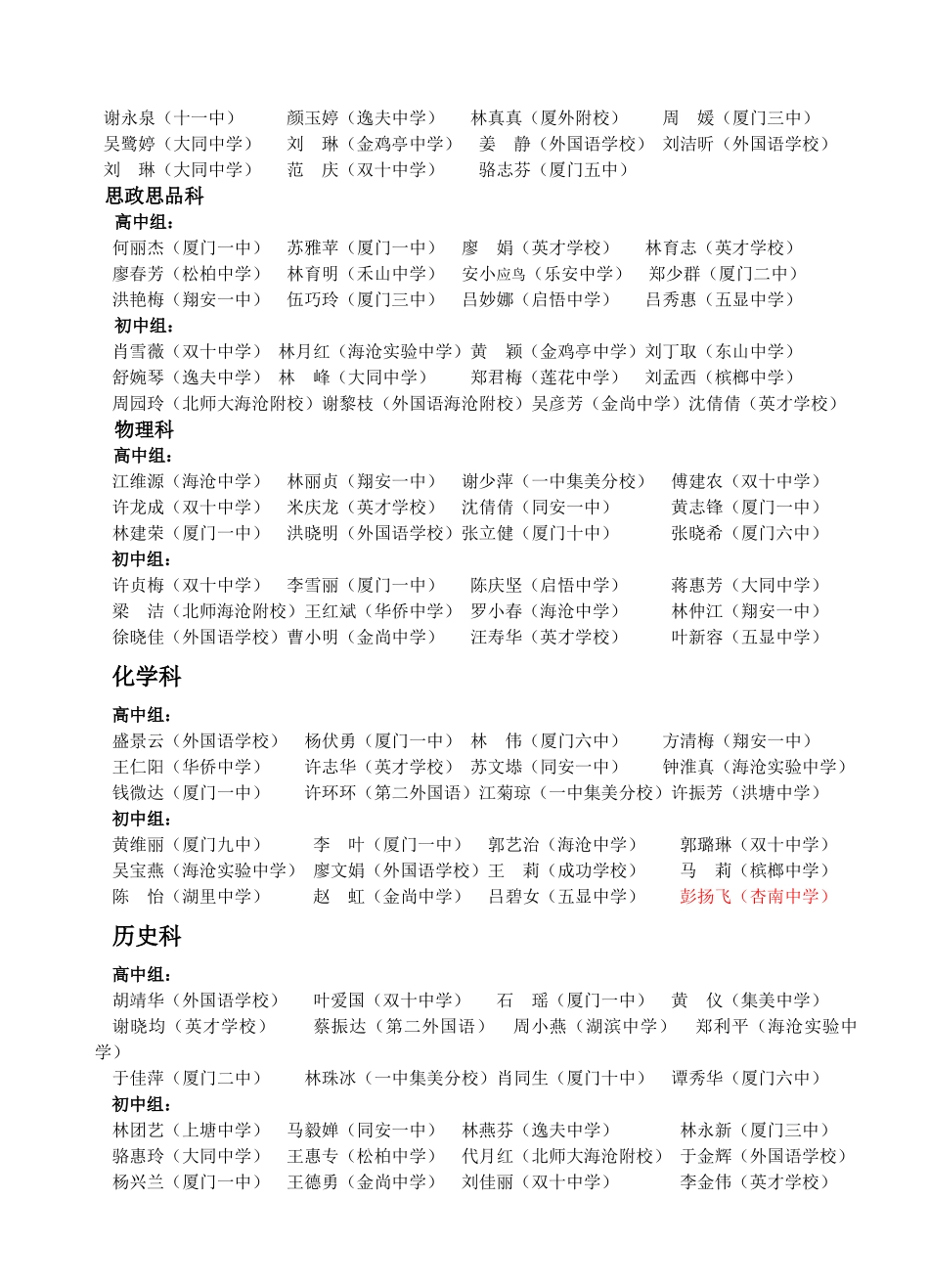 关于开展厦门市第四届中学课堂教学改革创新大赛_第3页