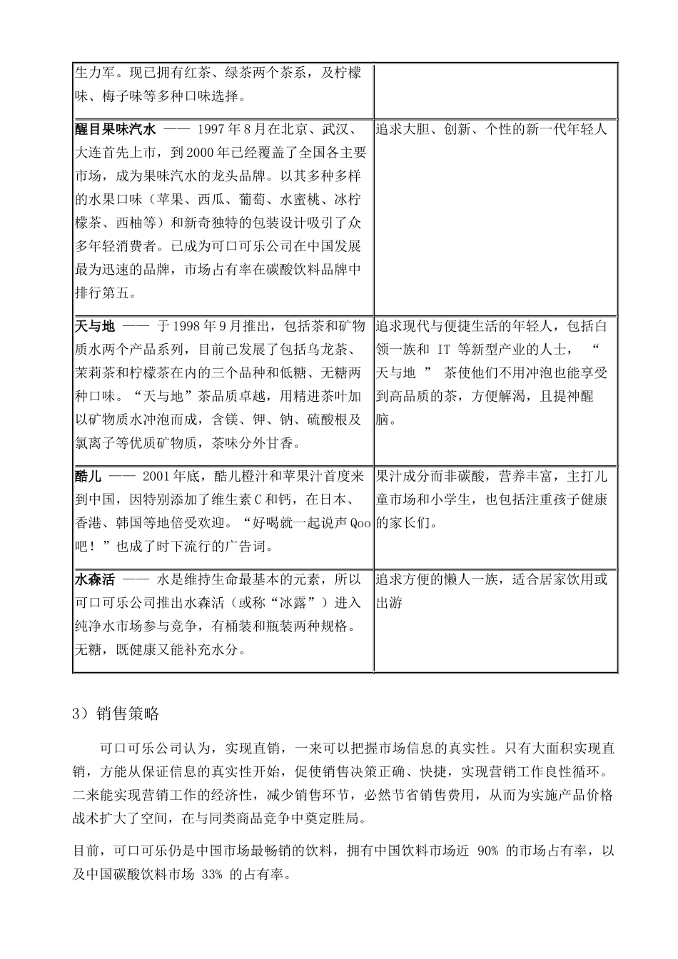 市场营销——可口可乐公司_第3页