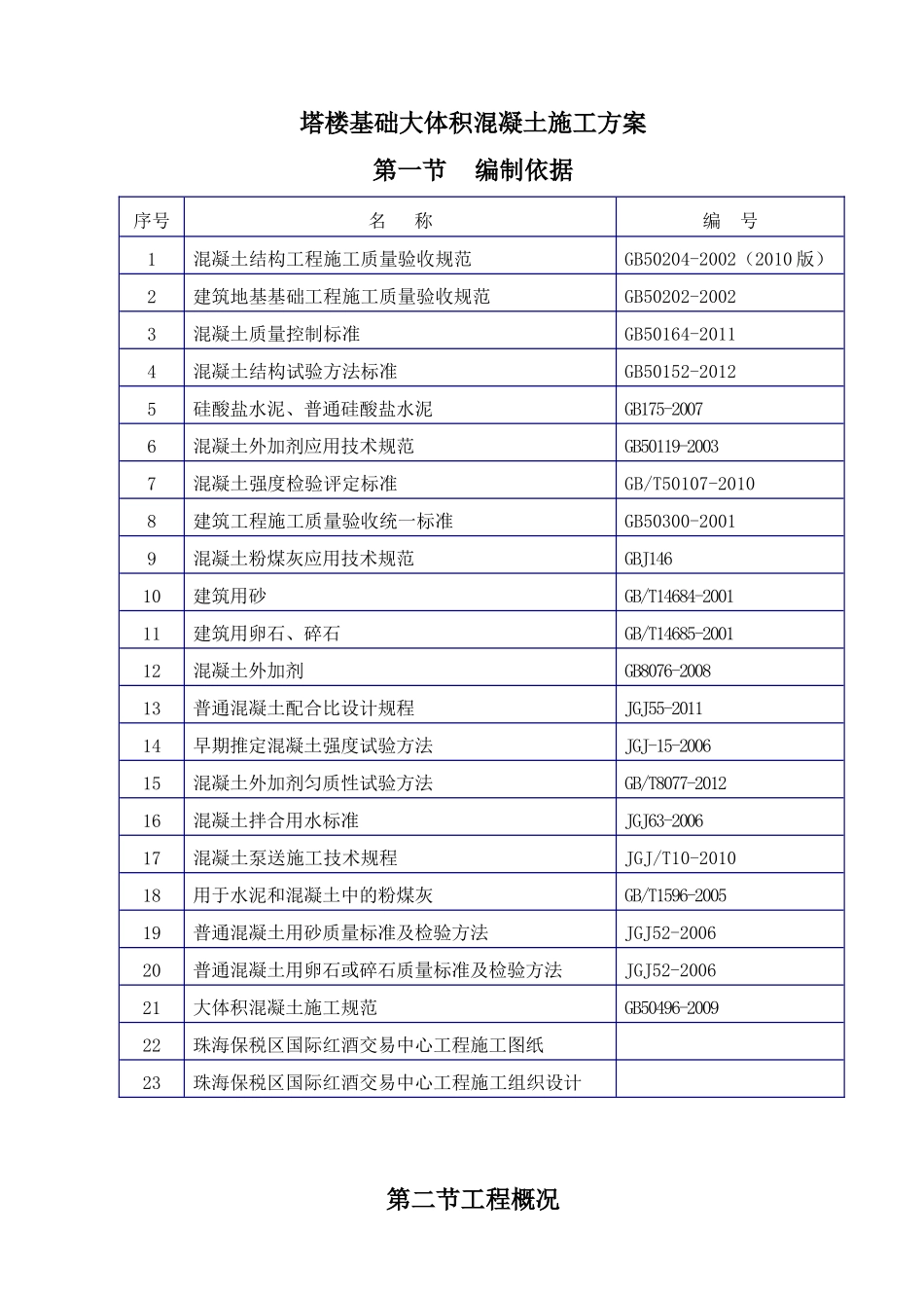 塔楼基础大体积混凝土施工方案_第3页
