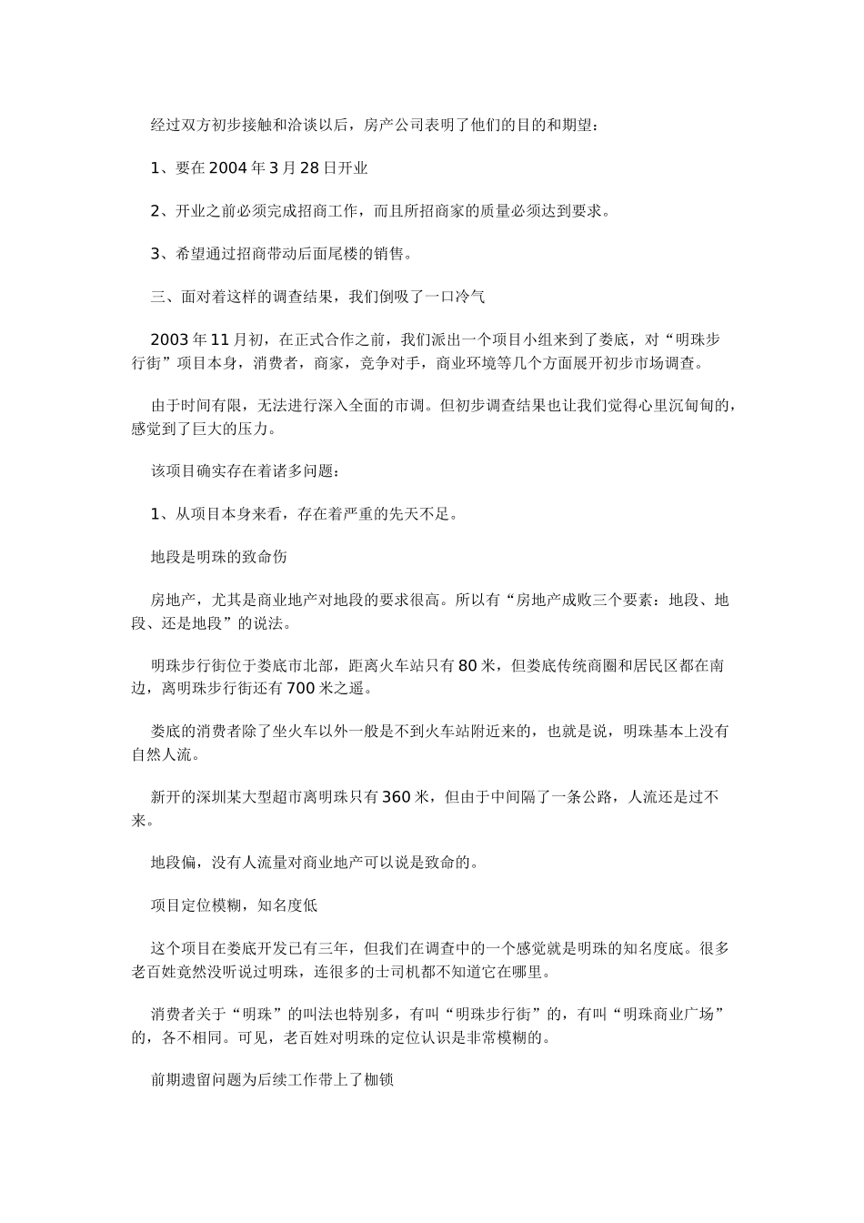 关于某中小城市商业街营销全案纪实_第3页