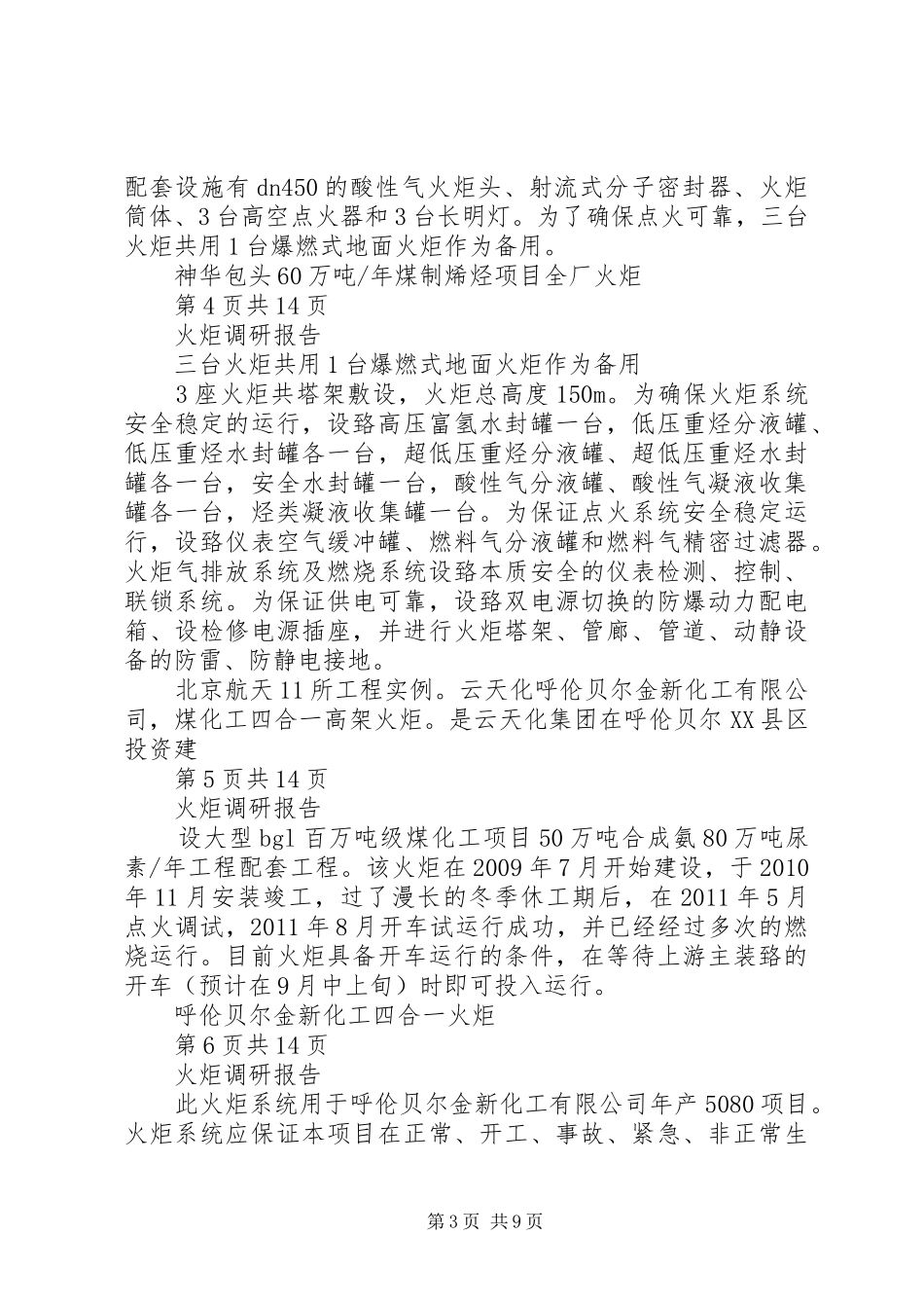 火炬调研报告(20XX年.8)_第3页