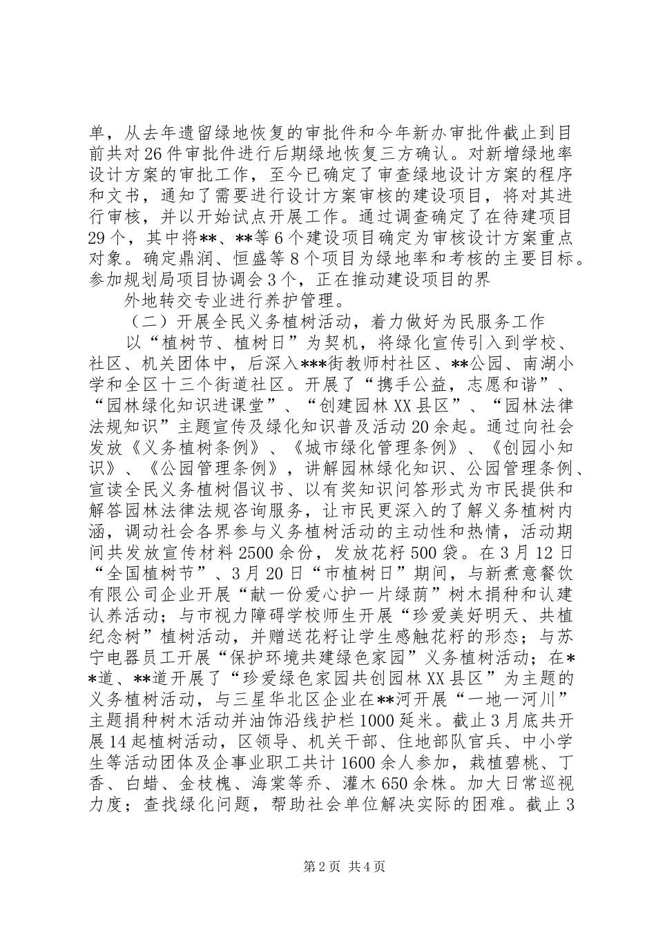 201X绿化监理所调研汇报材料_第2页