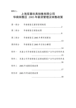 上海某某某某年薪资管理及销售政策