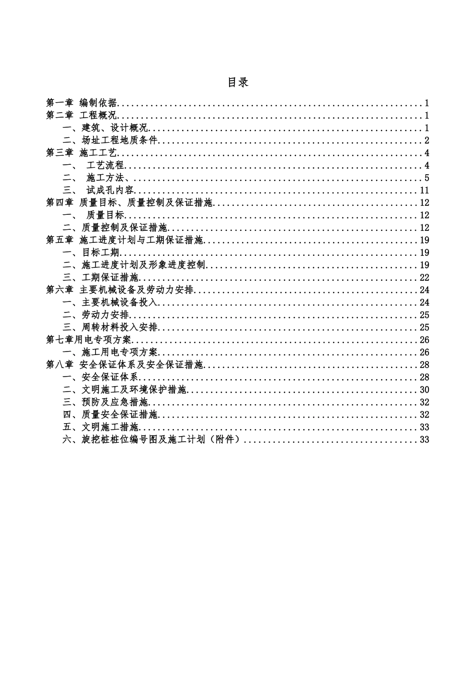 合江金田纸业旋挖桩施工方案厂前区(最终方案)_第1页