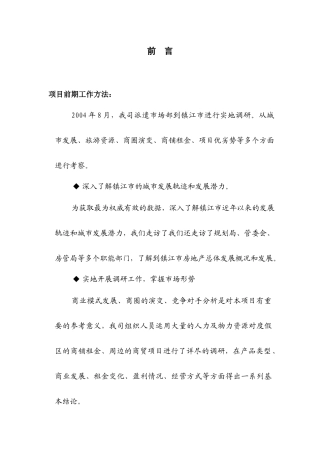 XX商业市场调研