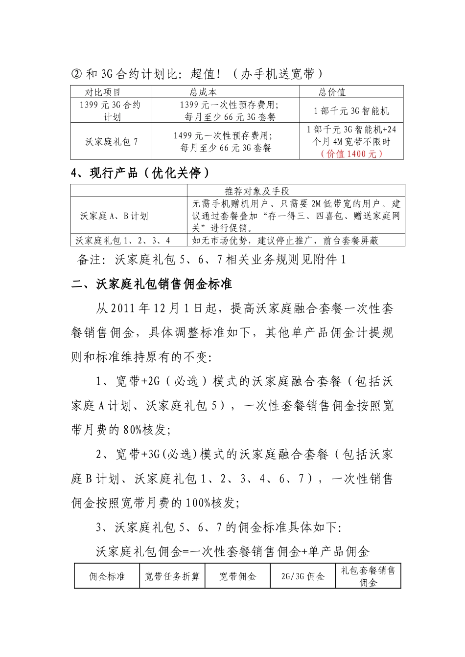 沃家庭礼包营销执行落地方案_第3页