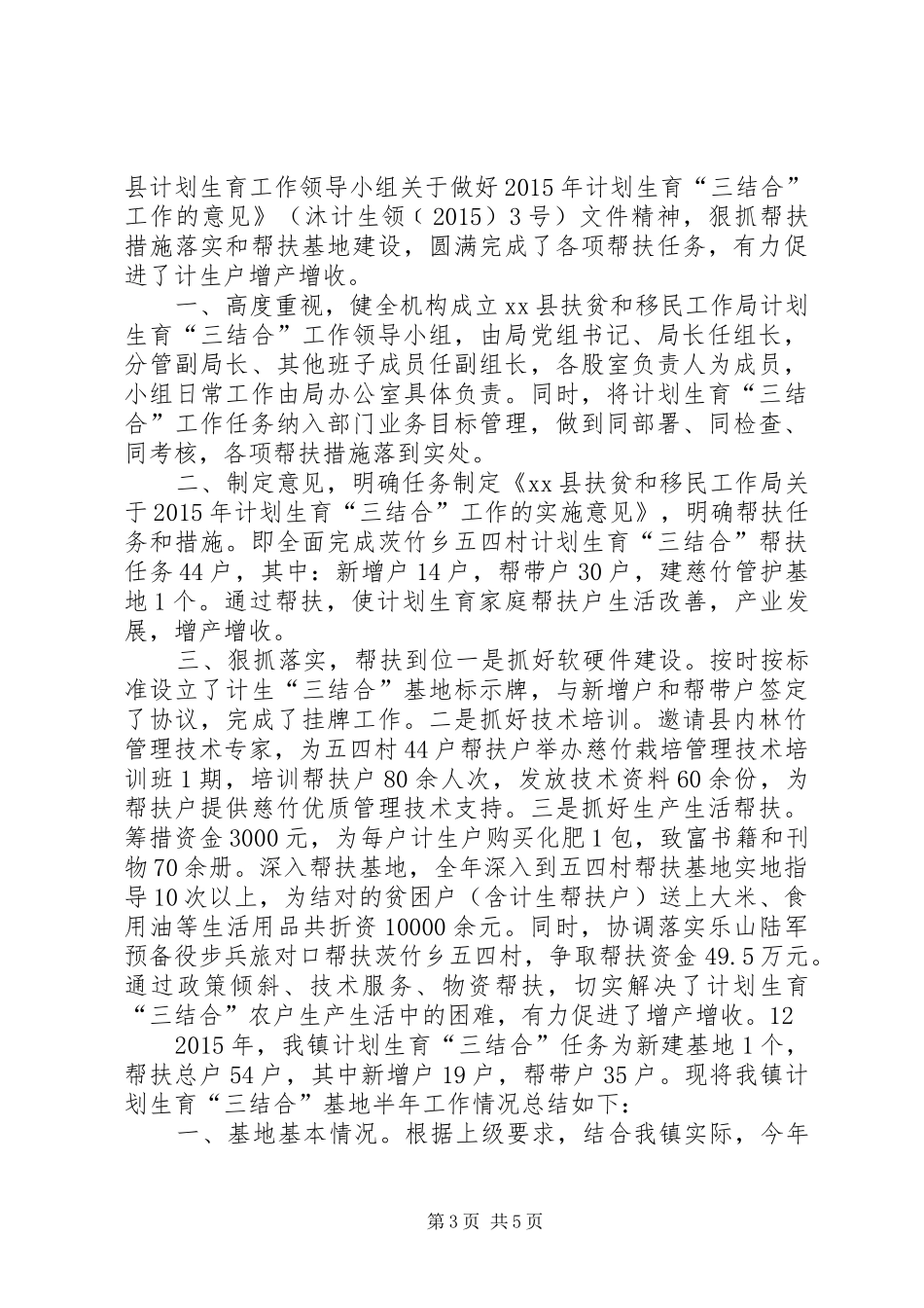 乡镇年度人口与计划生育工作总结_第3页