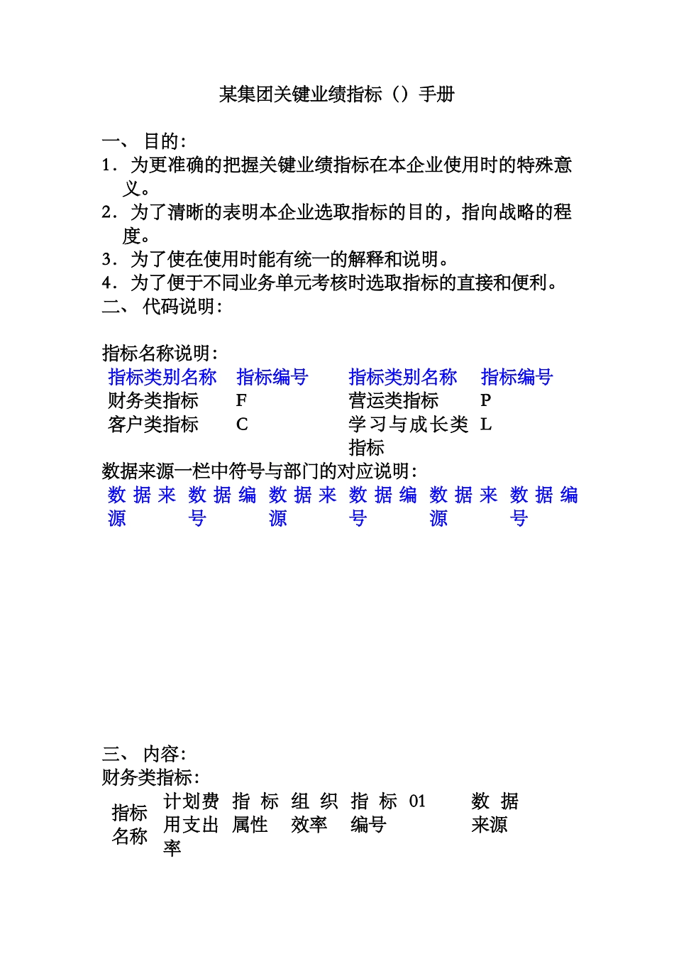 某集团关键业绩指标（KPI）手册_第2页