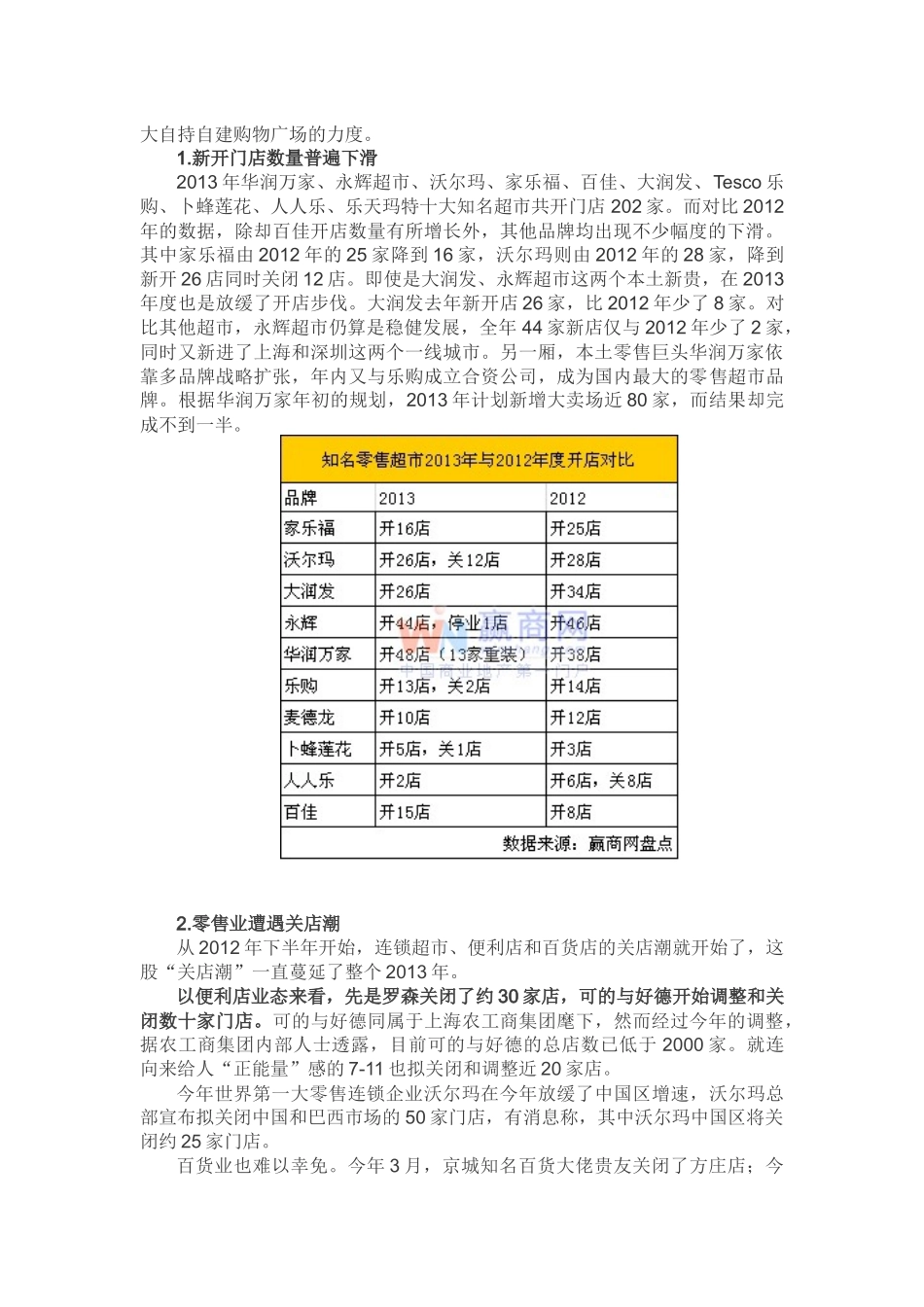 X年中国零售业超市-便利店发展情况分析研究_第3页