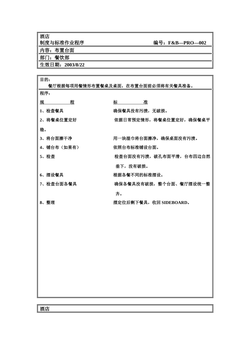 专业餐饮服务培训资料---制度与标准作业程序_第1页