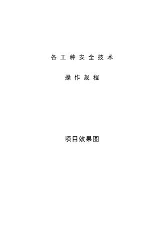 施工安全操作规程( 98页)