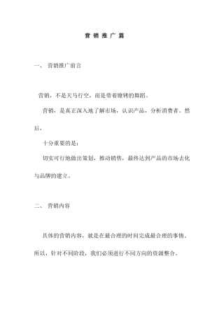 房地产项目营销推广篇