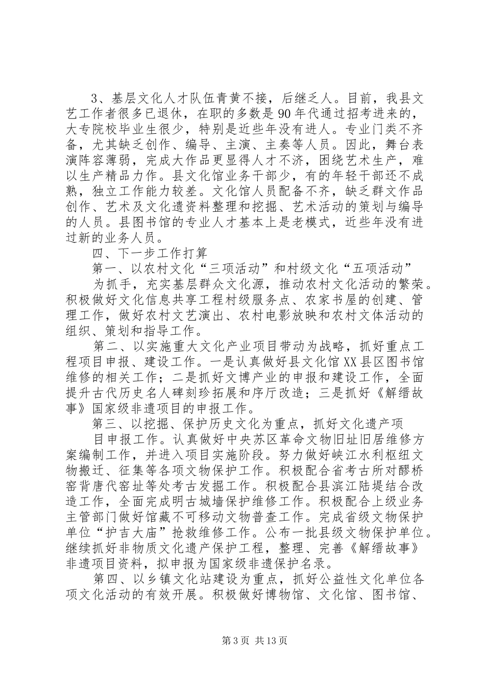 20XX年文广系统文化报告_第3页