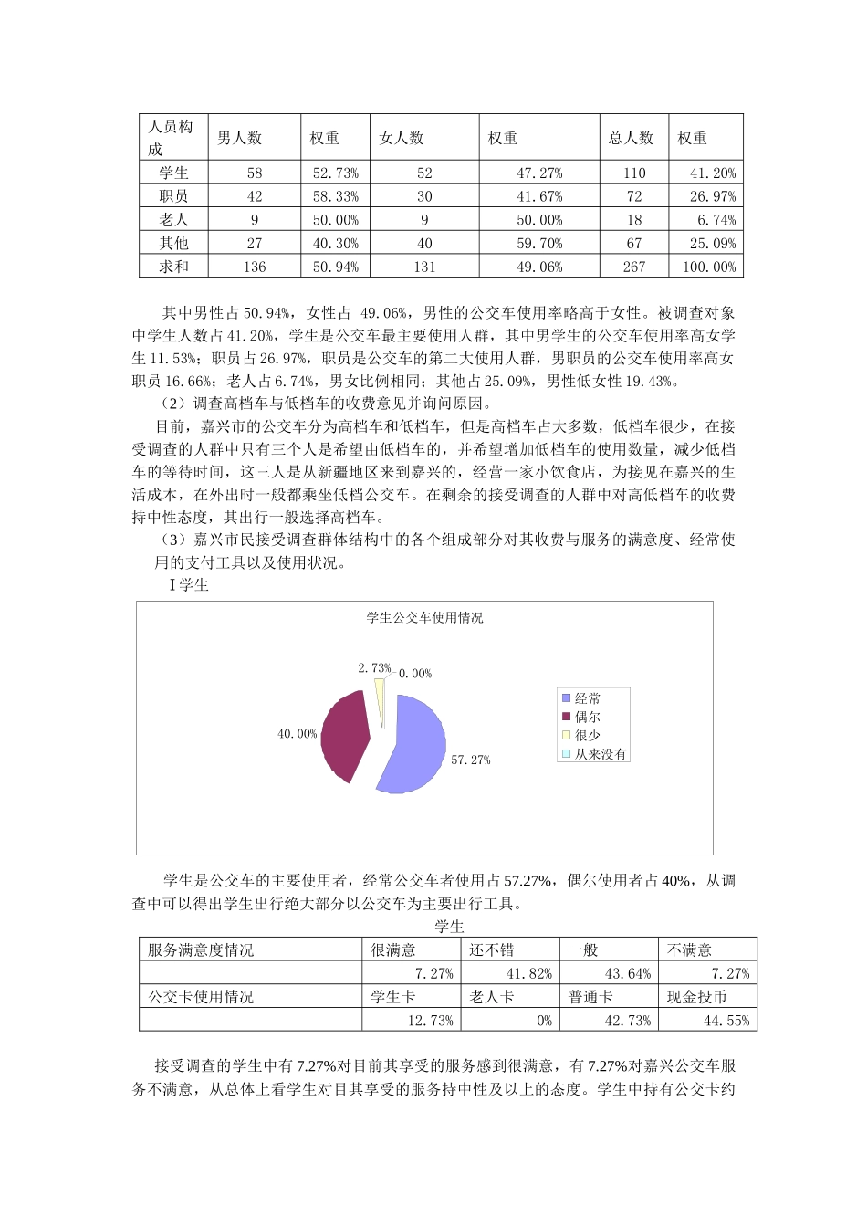 关于嘉兴市公交车定价标准的调查新_第3页