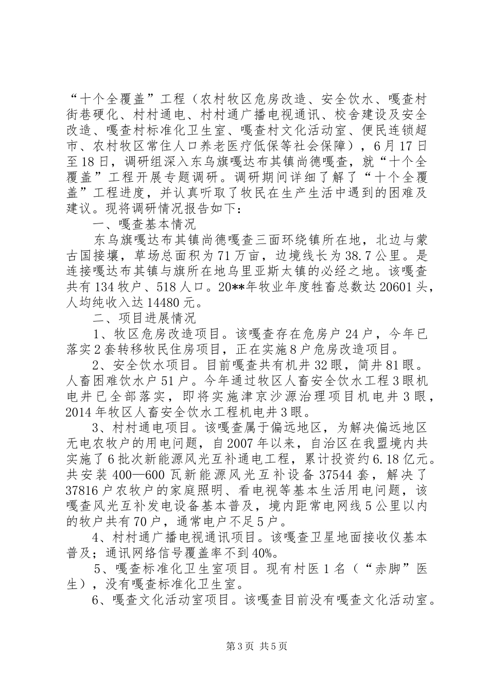 十个全覆盖调研报告 _第3页