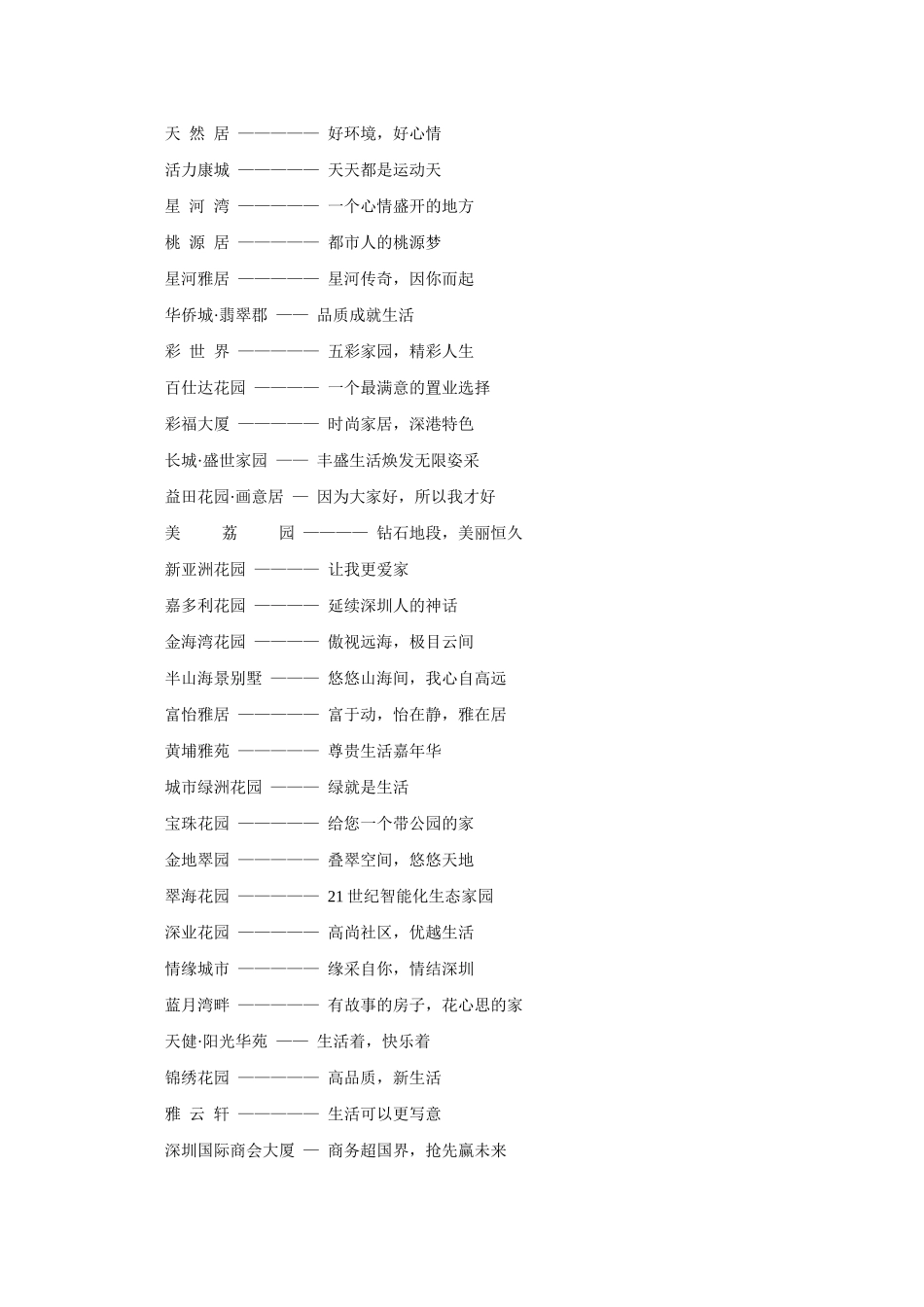 房地产经典广告文案(001)：_第2页