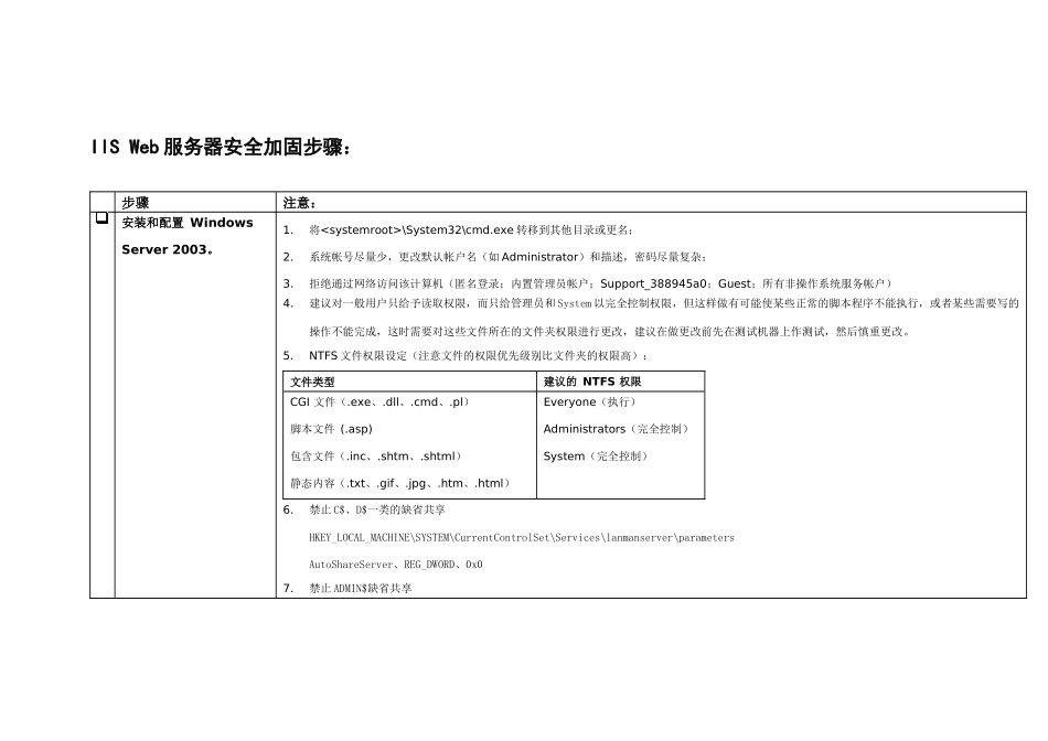 Web服务器安全加固步骤_第1页