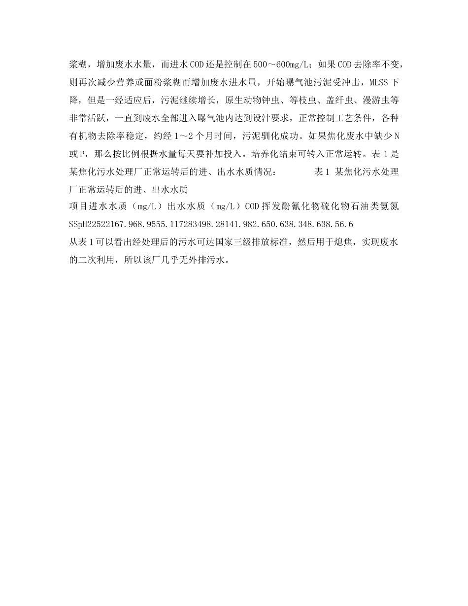 《安全管理》之探索焦化废水生化处理系统的调试过程 _第2页