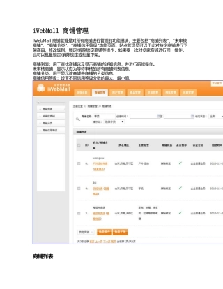iWebMall_v12_商铺管理