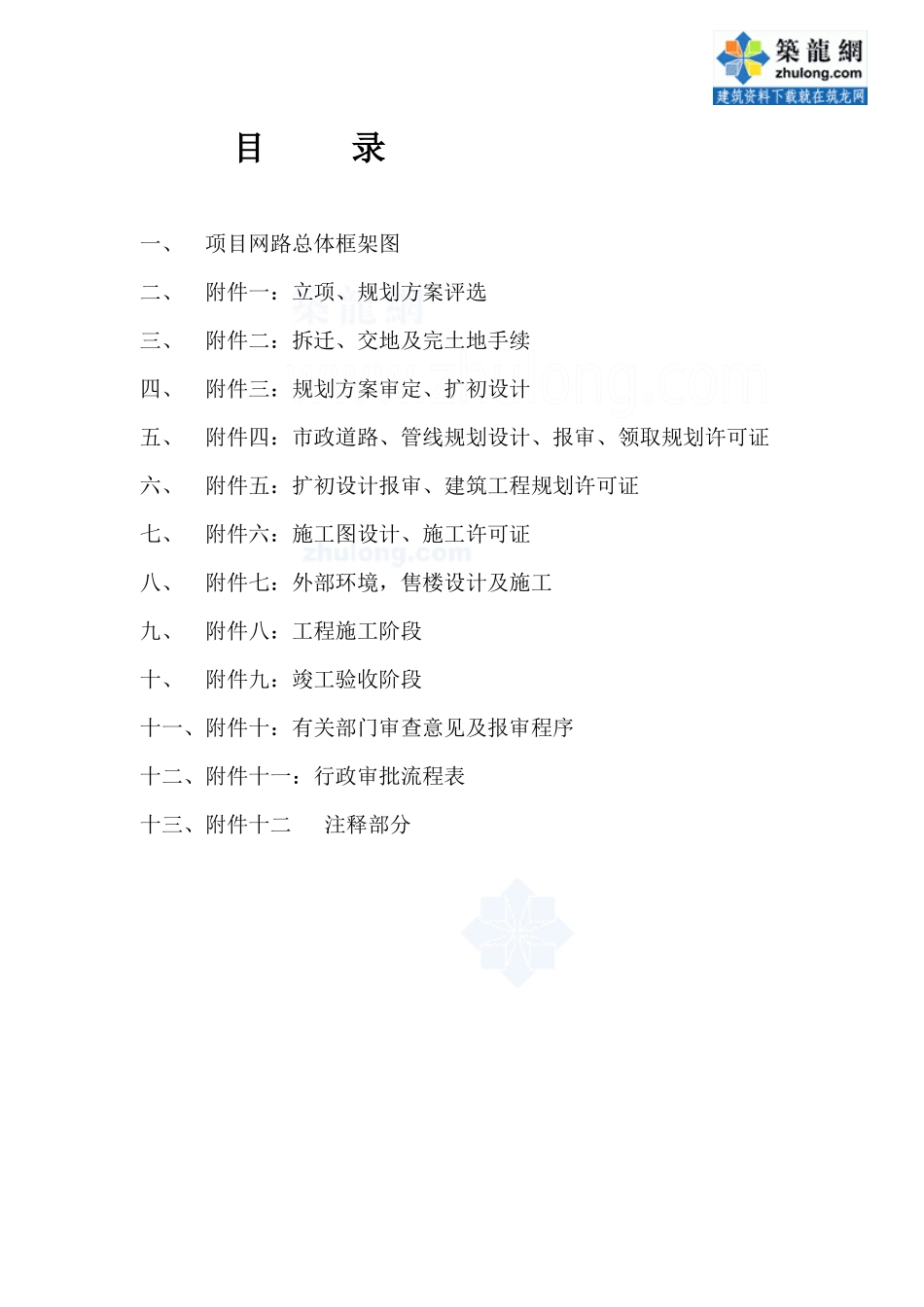 房地产开发项目总体框架表_第2页