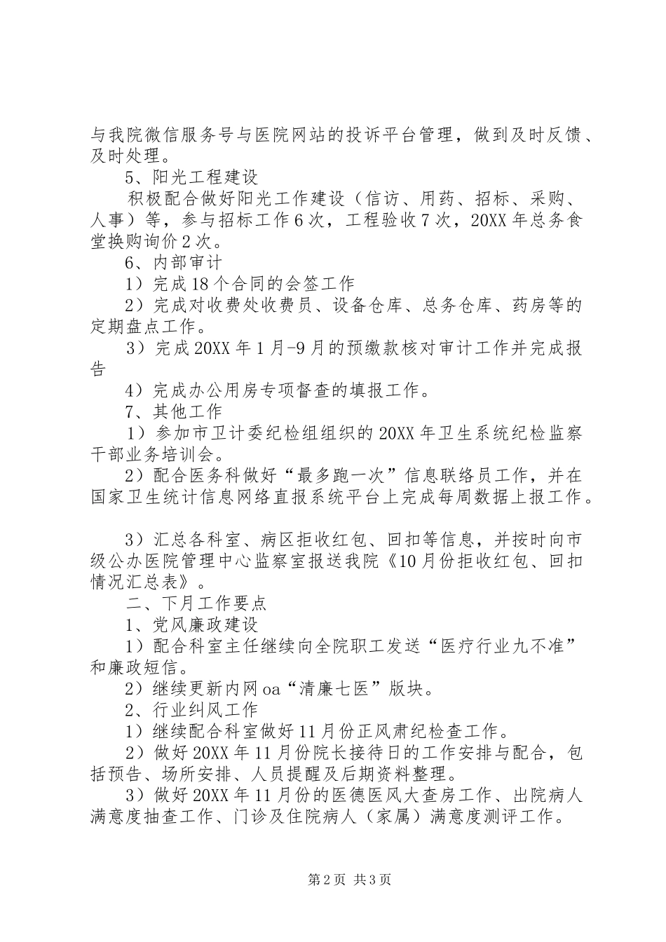 医院监察审计工作总结计划_第2页