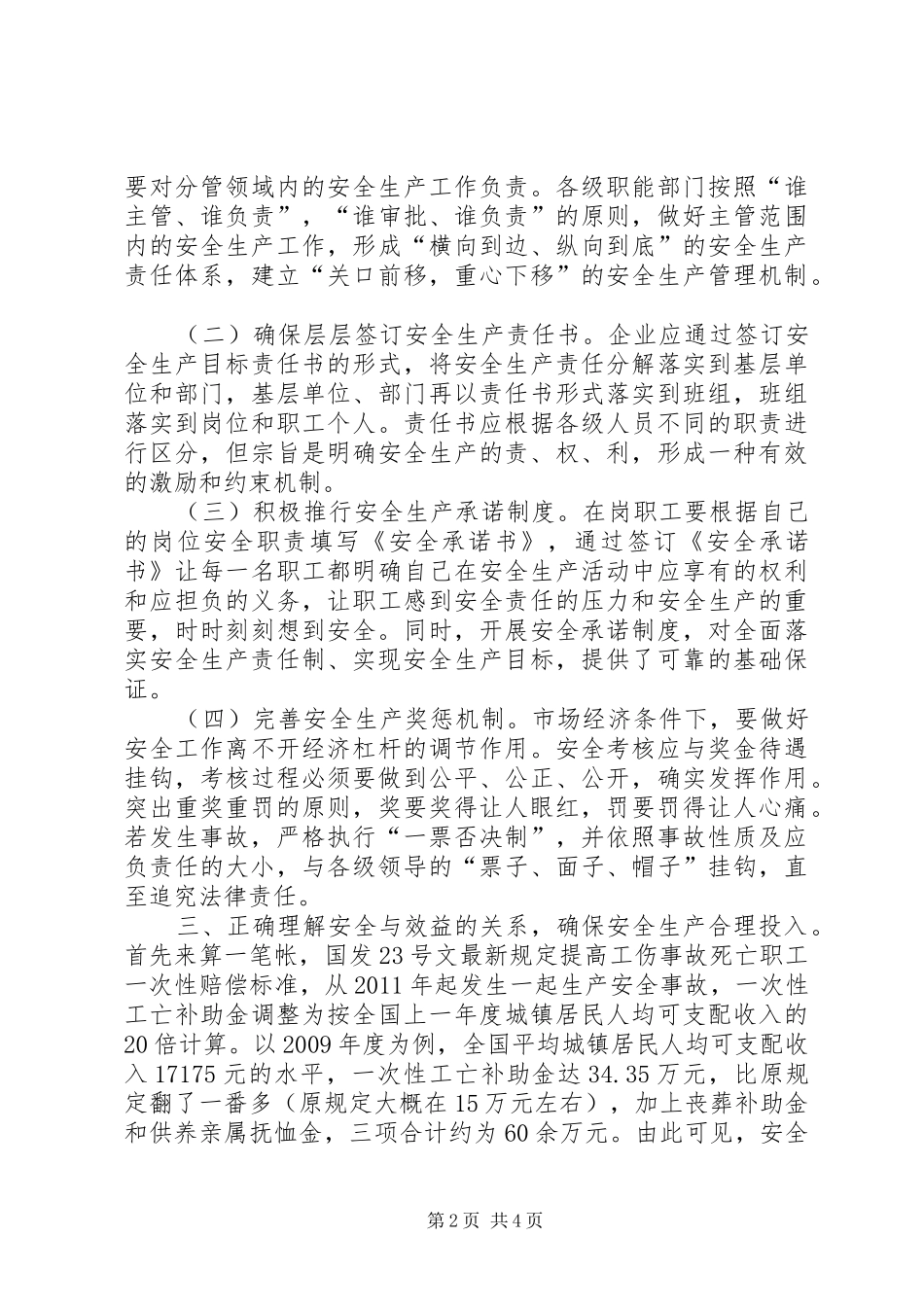 落实企业主体责任汇报材料 _第2页