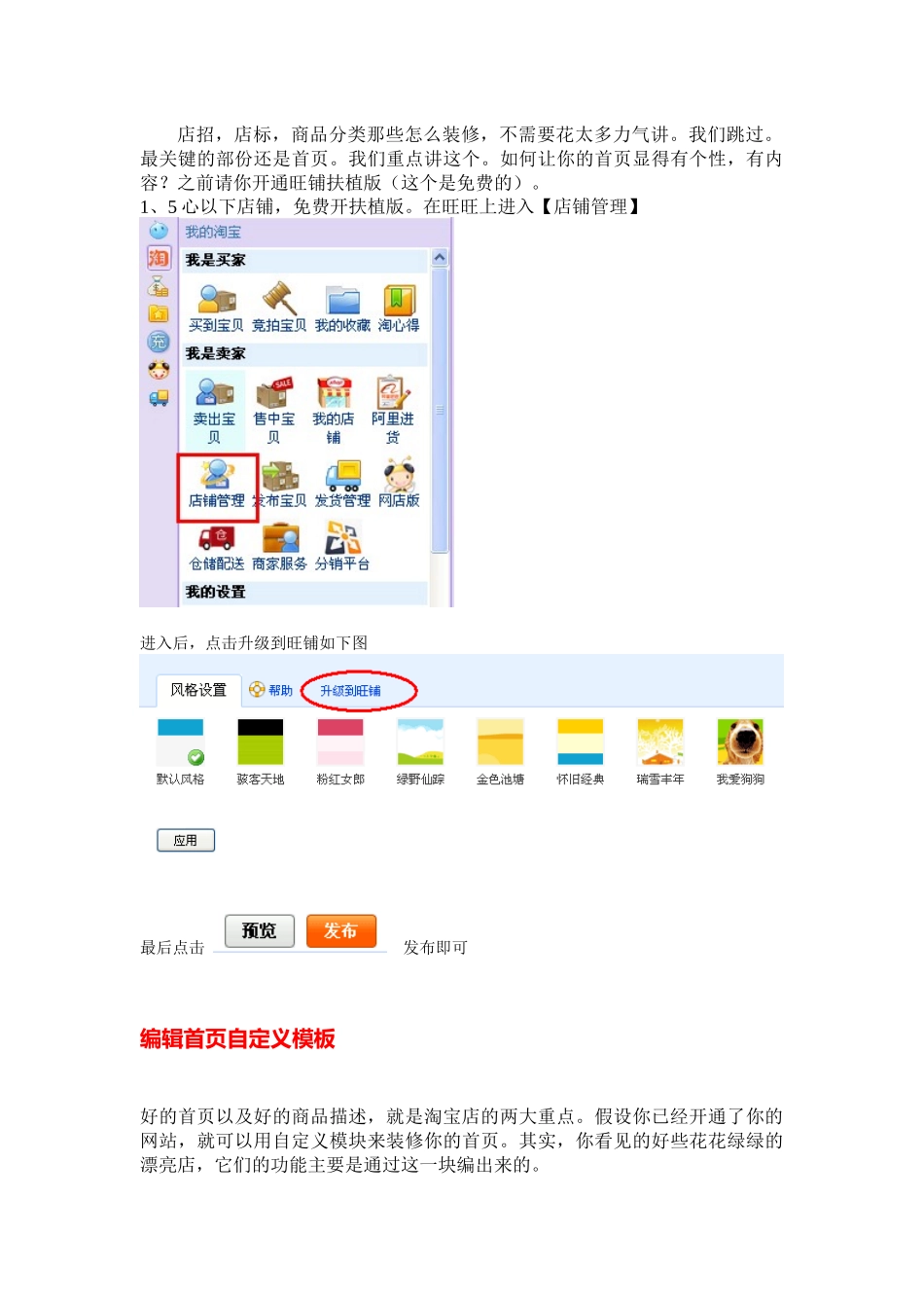 图文教程：我这样把淘宝新店一天装修到位（附赠一套模板代码）_第3页