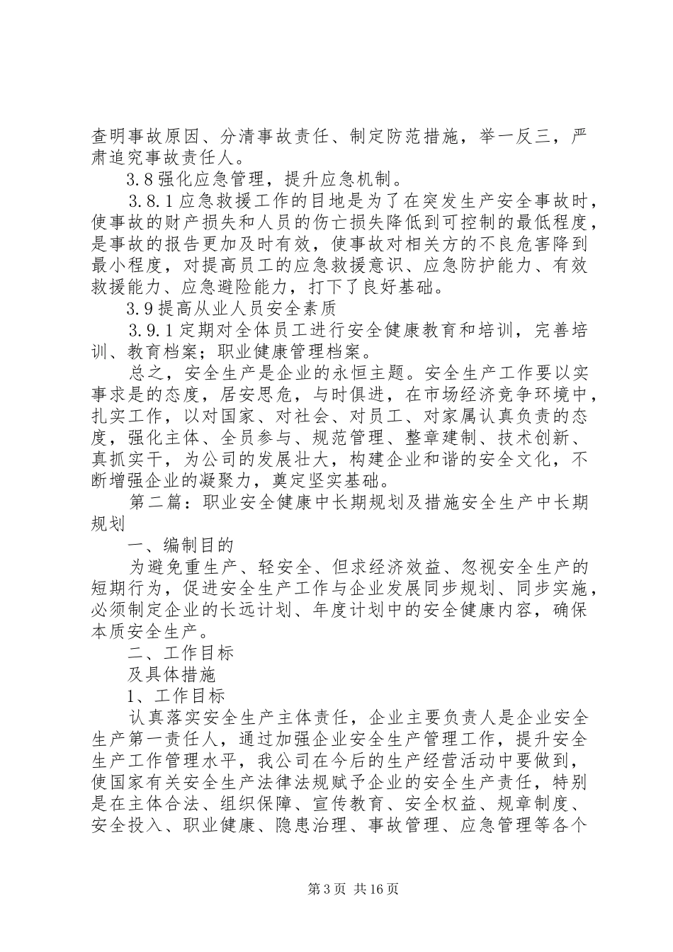 职业安全健康中长期规划及措施_第3页