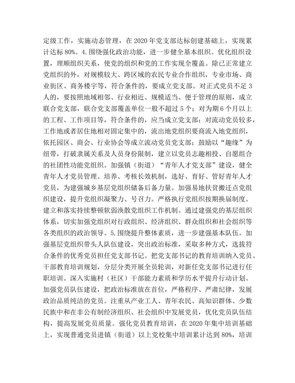2020“基层党建创新提质年”实施方案-2020年基层党建提质年方案 _第3页
