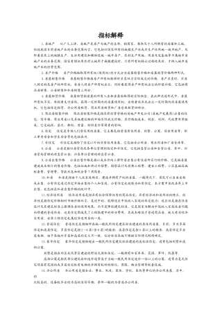 房地产指标解释