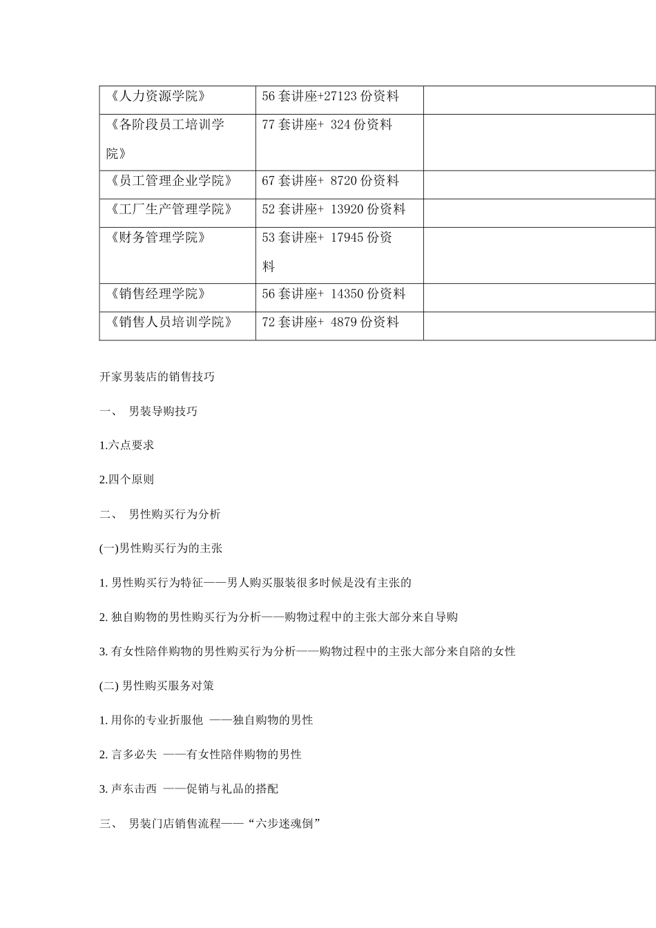 关于开家男装店的销售技巧_第2页