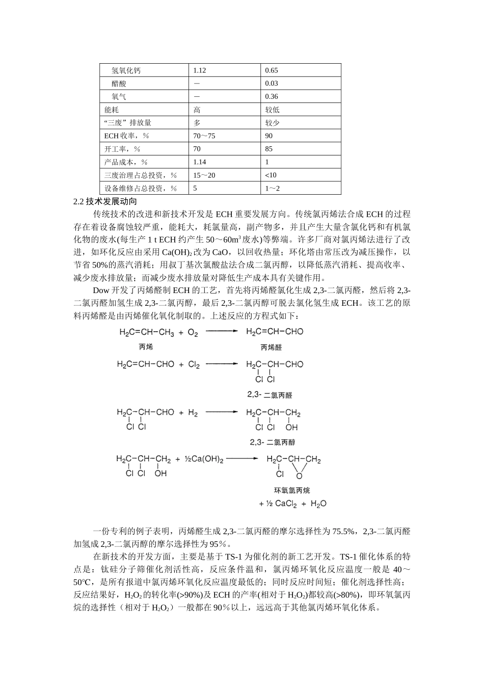 国内外环氧氯丙烷生产应用及市场分析_第2页