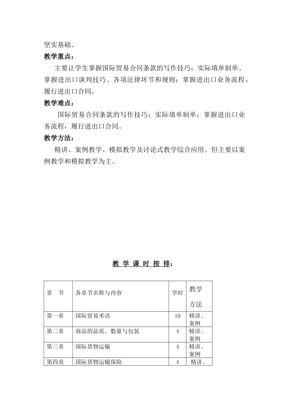 国际贸易实务教案_第2页