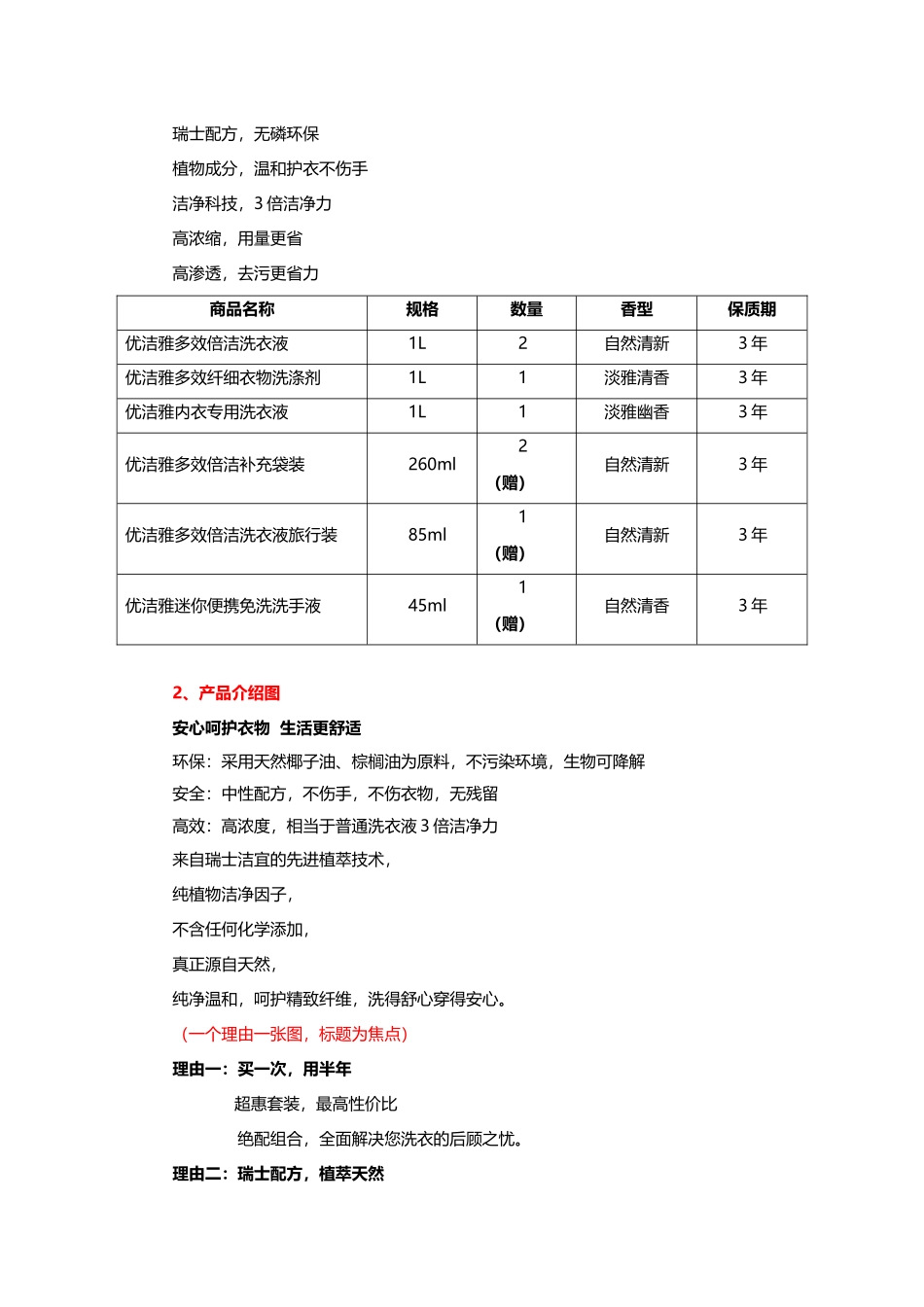 天猫洗衣液上新SKU详情方案精品_第2页