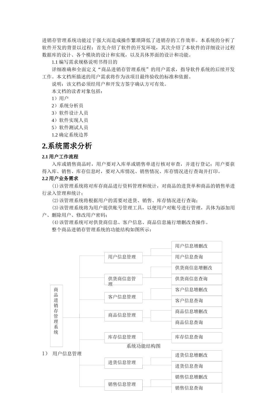 商品进销存管理系统模拟实习报告_第2页
