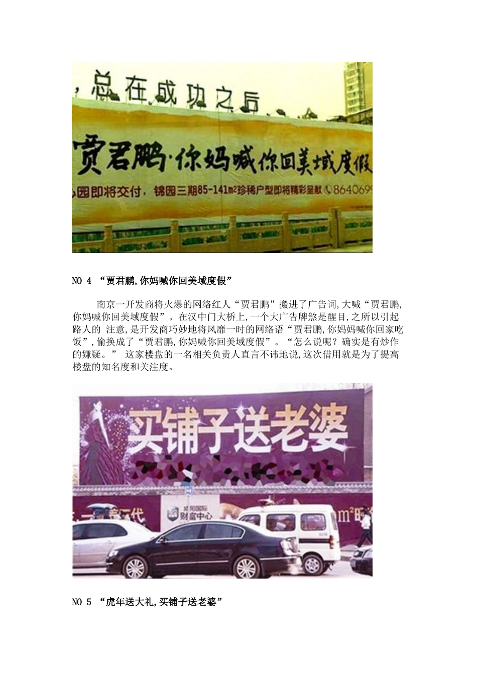 XXXX最雷的楼盘广告语_第3页