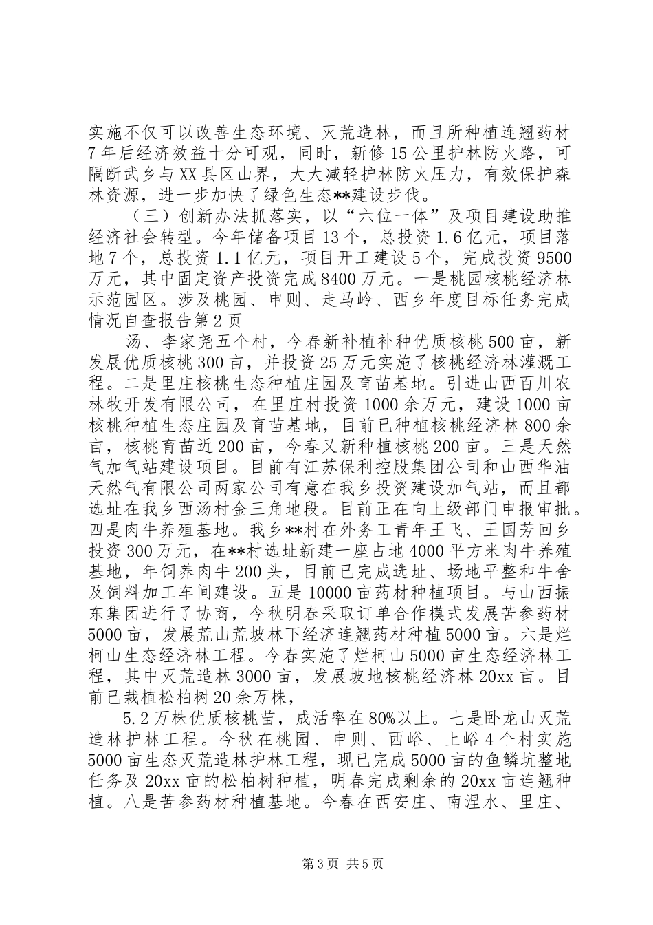 乡年度目标任务完成情况自查报告 _第3页