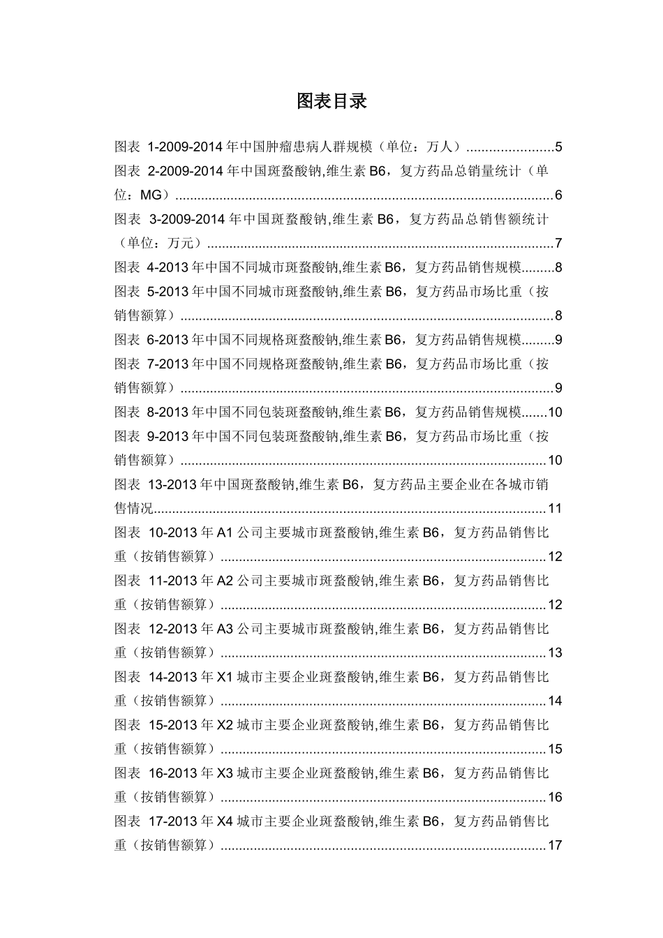 X年斑蝥酸钠维生素B6复方药品销售数据市场调研报告_第3页