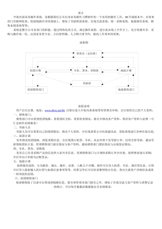 中旅内部业务操作系统