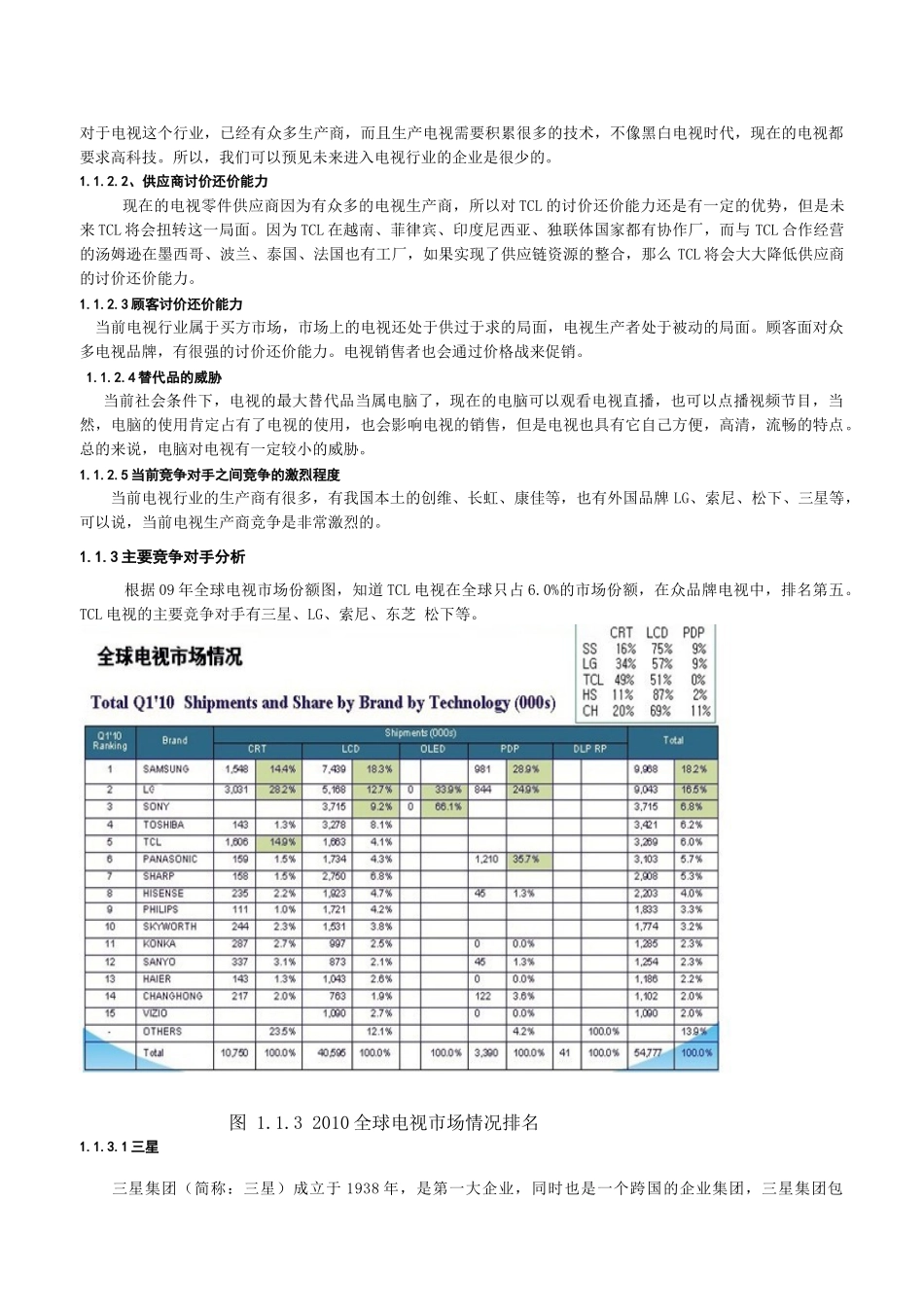 关于某电子集团电视的国际营销管理策略分析_第3页