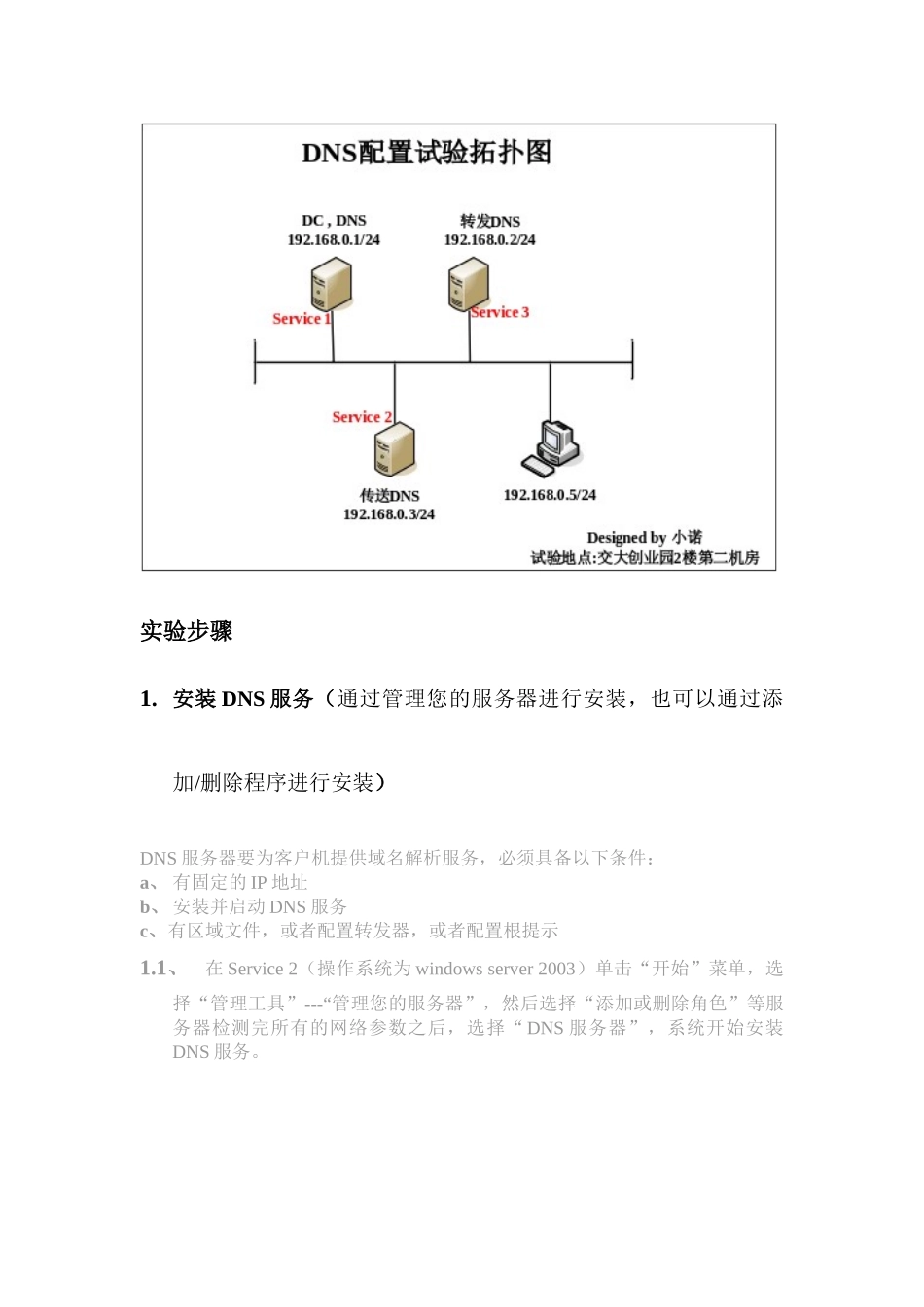 DNS服务器的部署与配置_第2页
