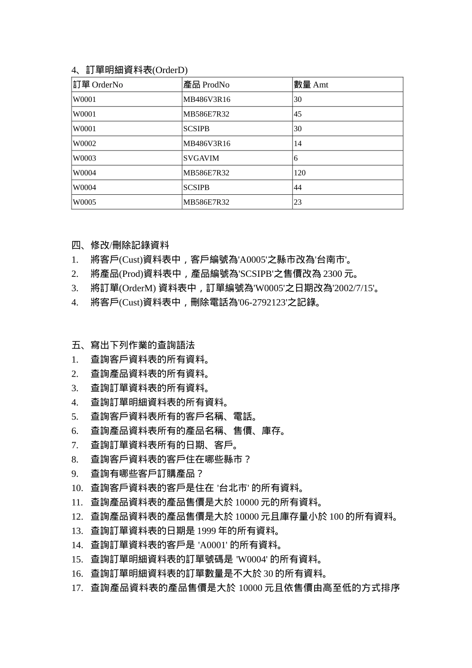 Transact-SQL销售资料库范例_第3页